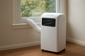 Climatiseur posé près d’une fenêtre