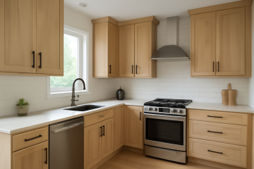 Cuisine moderne avec façades personnalisées
