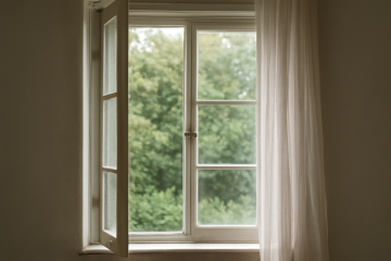 Fenêtre ouverte avec diffuseur naturel